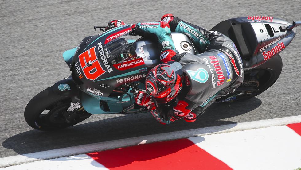 Fabio, Viñales y Morbidelli en la primera línea para Yamaha.