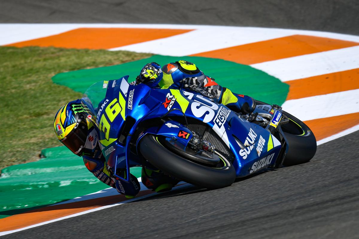 Suzuki termina sexto y séptimo en la primera jornada en Valencia Suzuki termina sexto...