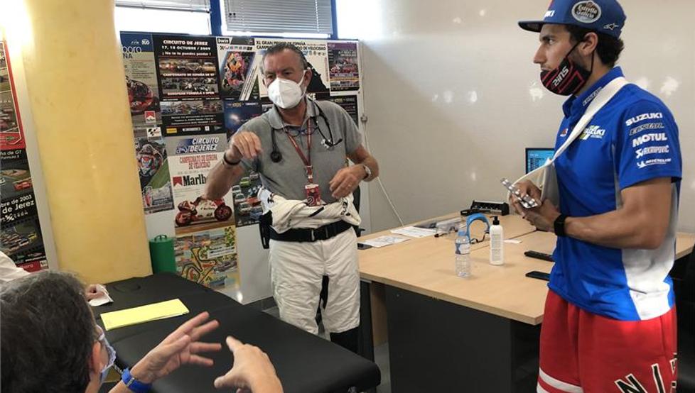 Àlex Rins trabaja a contrarreloj para obtener el OK en Jerez