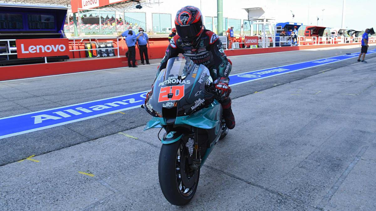 Recital de Yamaha: quattararo, morbidelli y maverick entre los seis primeros.