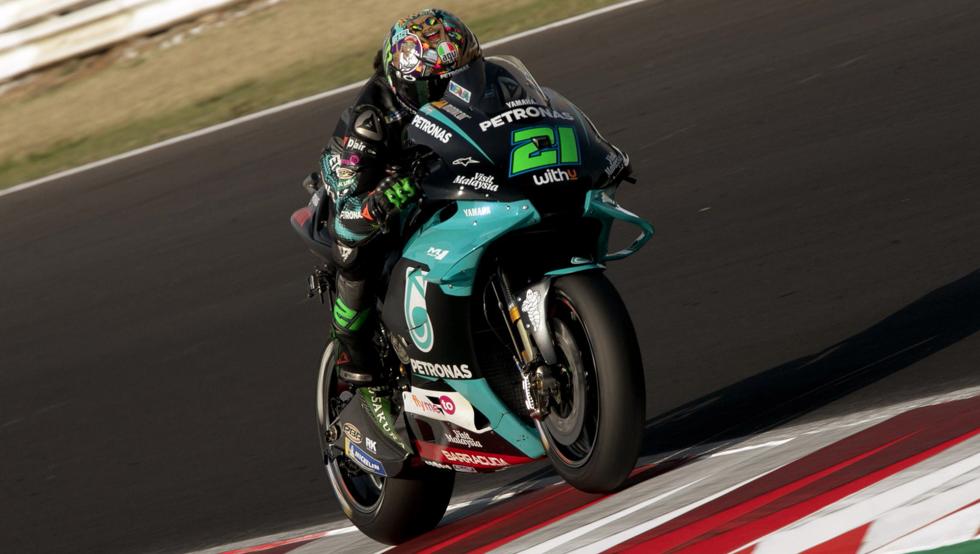 Morbidelli participa en los entrenamientos libres de MotoGP en Catalunya.