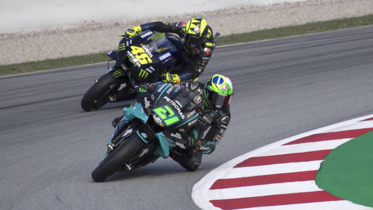 Morbidelli, Quattararo y Rossi completan el triplete de Yamaha.