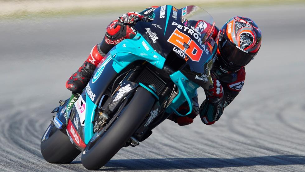 Quatalaro fue más rápido que Viñales en la FP3 del GP de Catalunya.