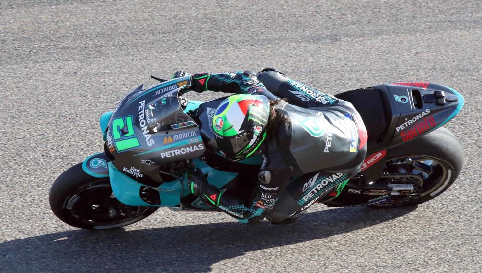 Morbidelli marca el mejor tiempo en los libres de Teruel.