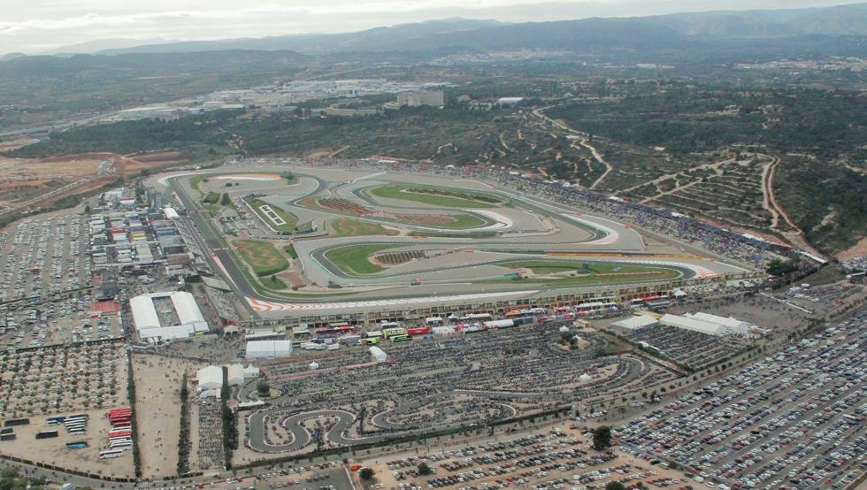 El Circuito Ricardo Tormo cerrado por pandemia.
