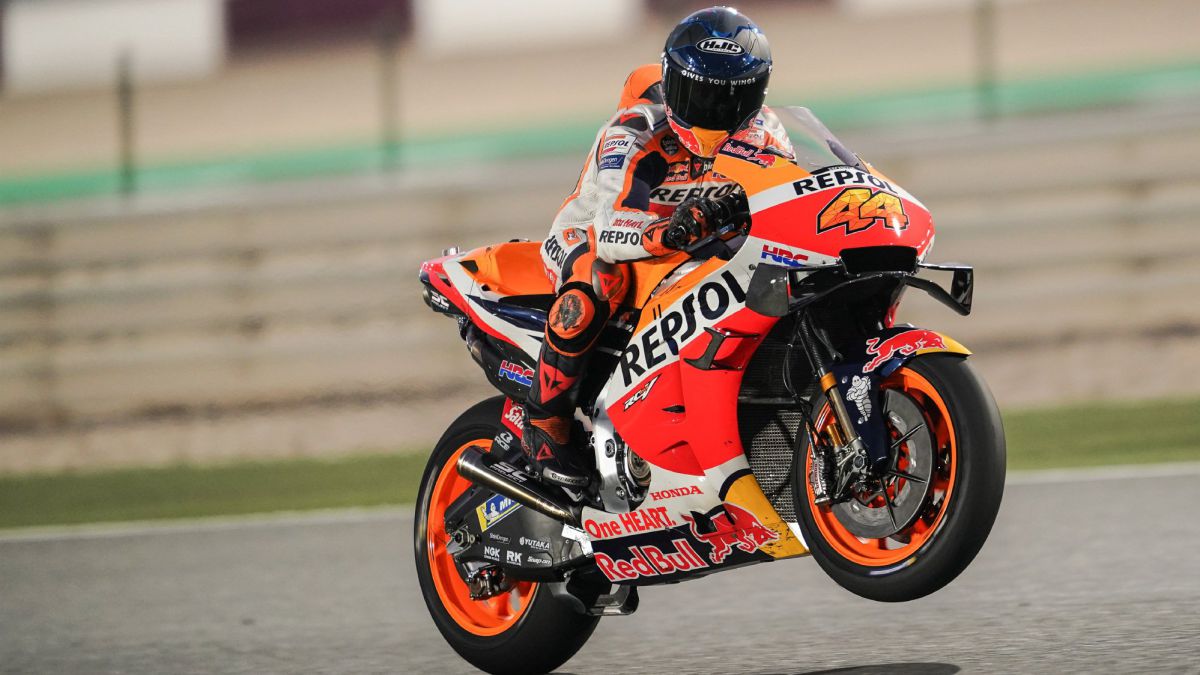 Pol, de Honda, se ha caído por primera vez.