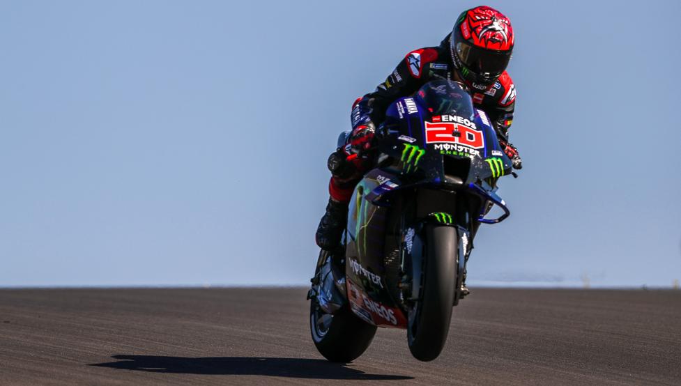 Quatalaro logra la pole en Portimao, Márquez sexto.
