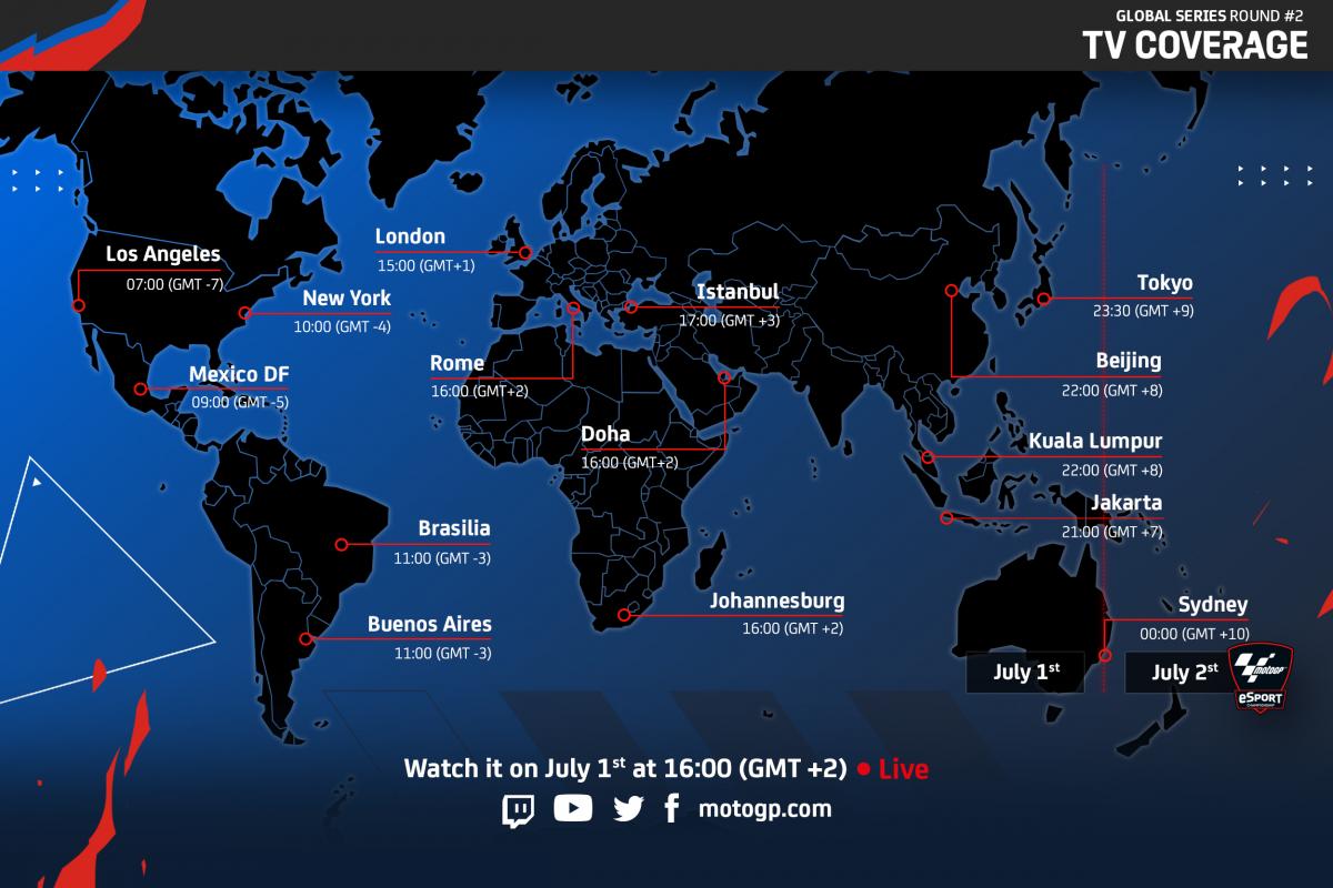 MotoGP™ eSports: cómo ver la Ronda 2 de las Global Series.