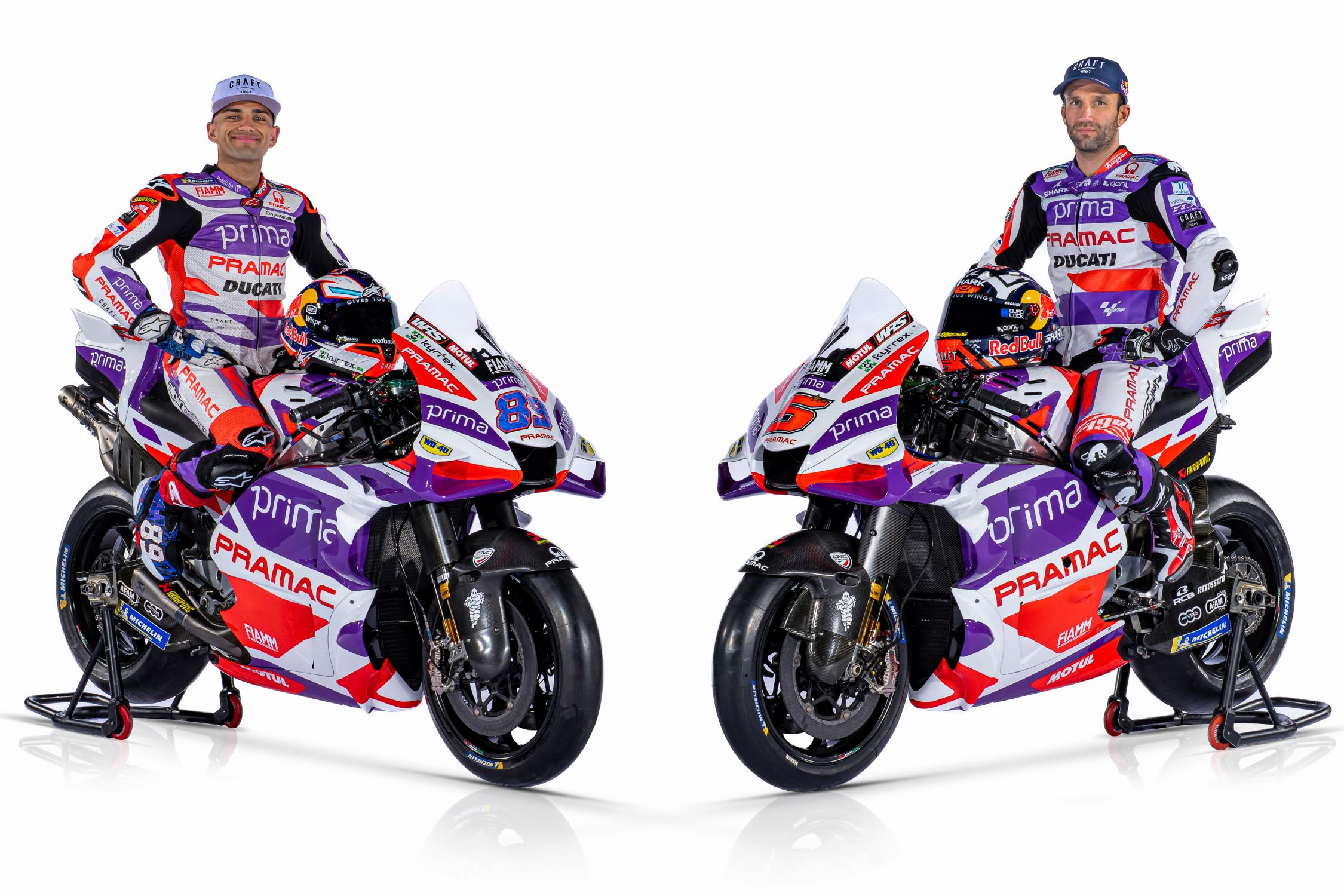 Anunciado el Ducati Pramac 2023 con Martín y Zarco .