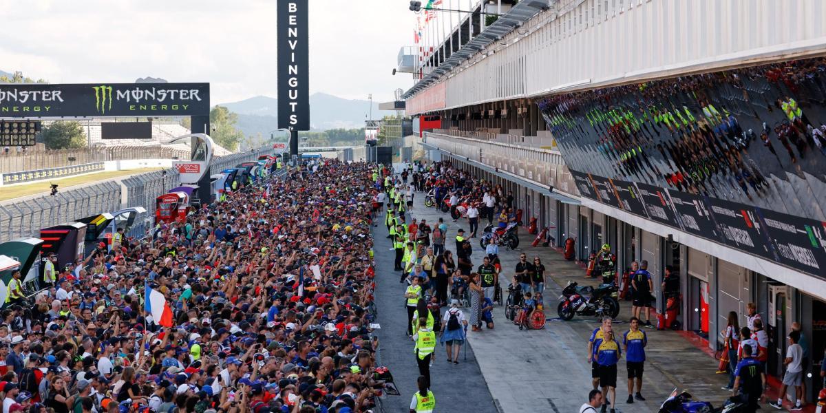 El pit walk del GP de Catalunya es para los pilotos más rápidos.