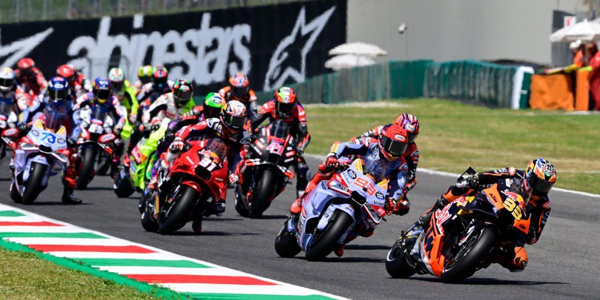 Este fue el comienzo del Gran Premio de Italia: solo las Ducati GP24 pueden...