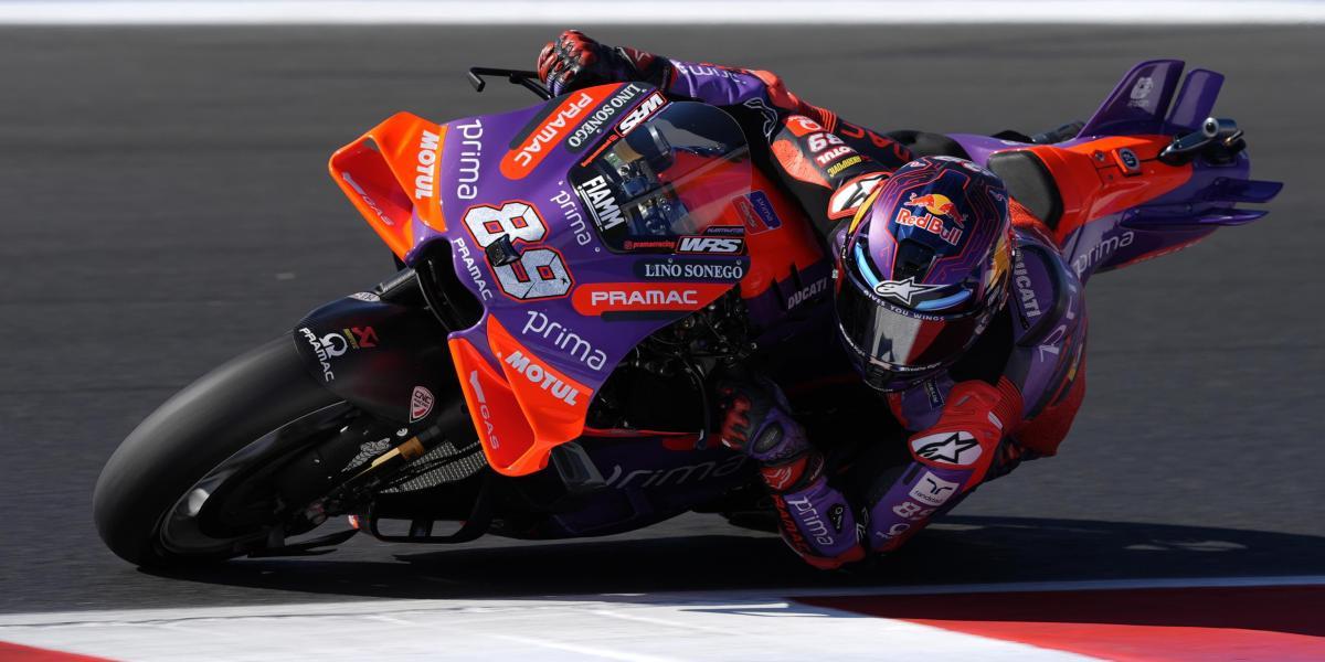 Jorge Martín ha liderado la sesión matinal del test oficial de MotoGP en Misano.