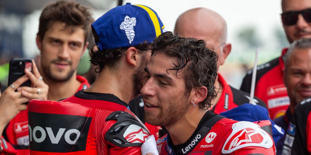 Sobre la posibilidad de una conspiración con el entorno de Bastianini, Ducati Bagnaia: \