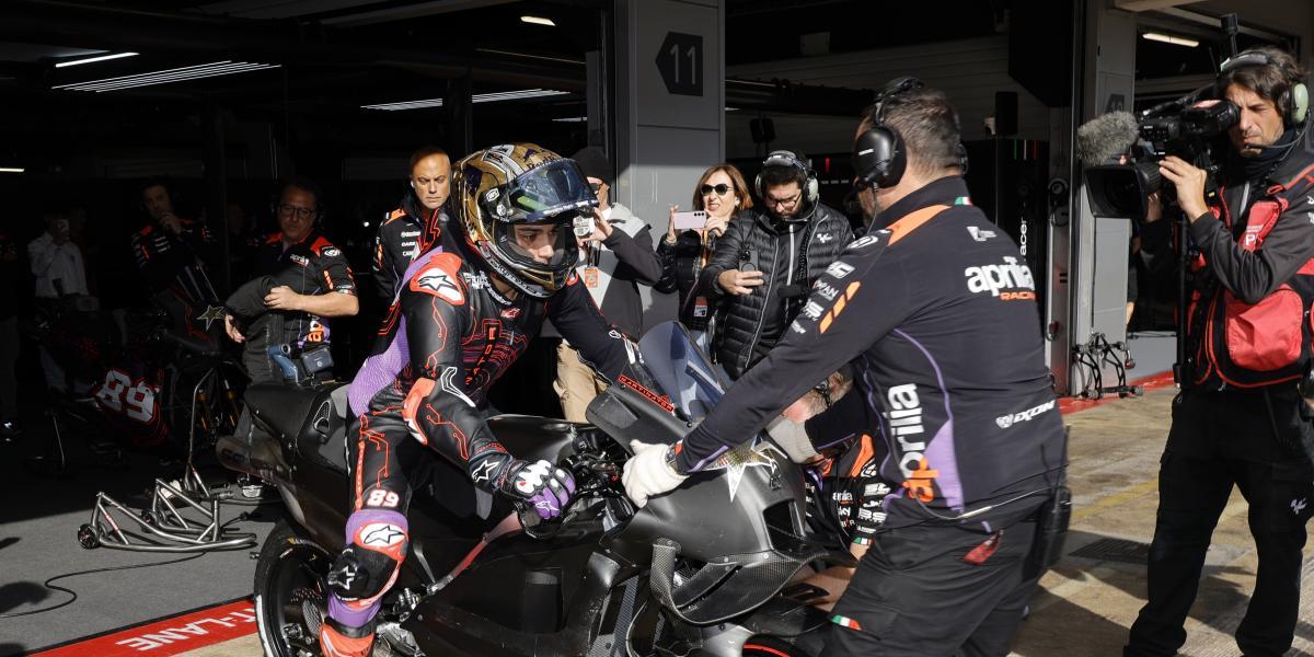 Martin no habló con la prensa, pero esta fue su primera impresión con Aprilia.