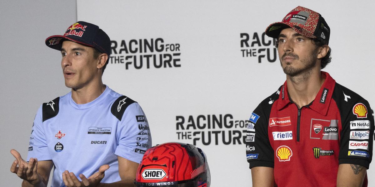 Marc Márquez y Bagnaia discrepan: «Hay que acostumbrarse» El ocho veces campeón del mundo...