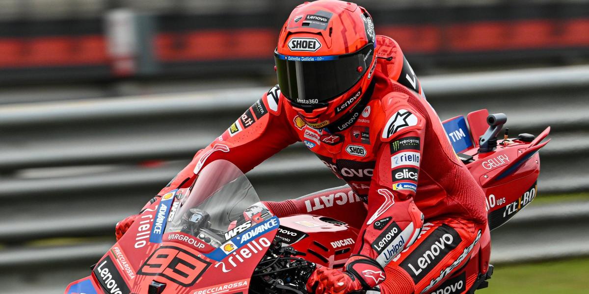 Marc Márquez se convirtió en el piloto más rápido de Ducati en una carrera...