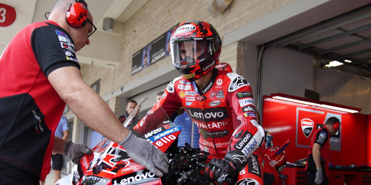 Pecco Bagnaia con un sabor más dulce pero insuficiente: \