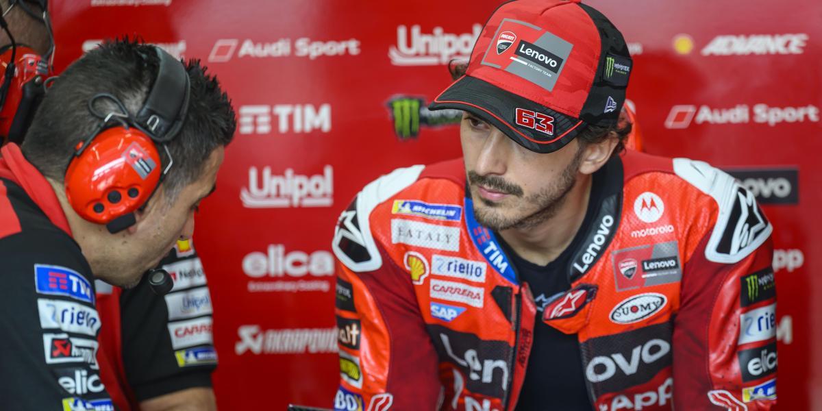 El propio Bagnaia lo confirma: estrenará dos novedades técnicas en su Ducati a partir...