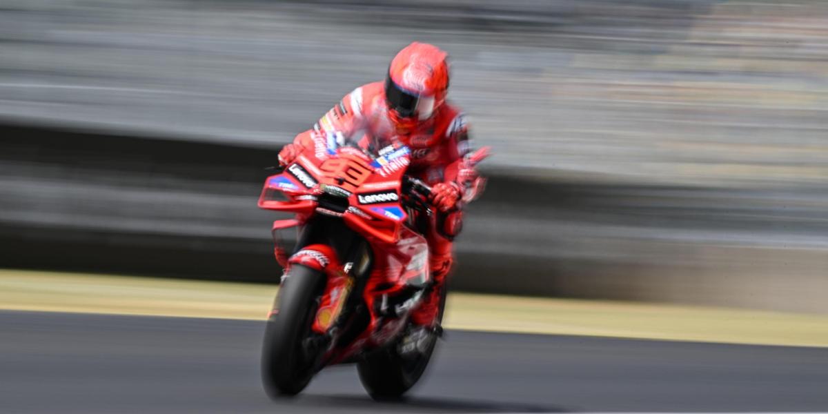 Marc Márquez da su primera opinión sobre la novedad que Ducati presentó en Mugello.
