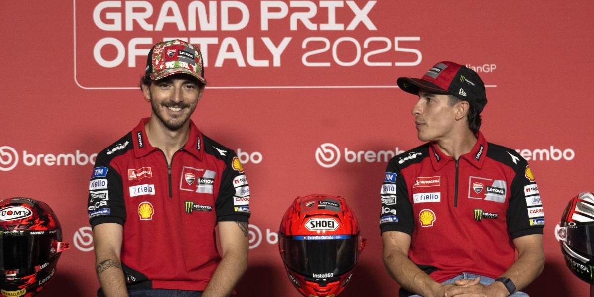 Marc Márquez busca seguir ganando, ahora en el territorio de Bagnaia.