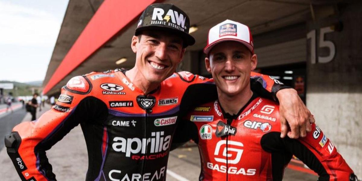 El reencuentro en el Balaton Park de los retirados Aleix y Pol Espargaró.